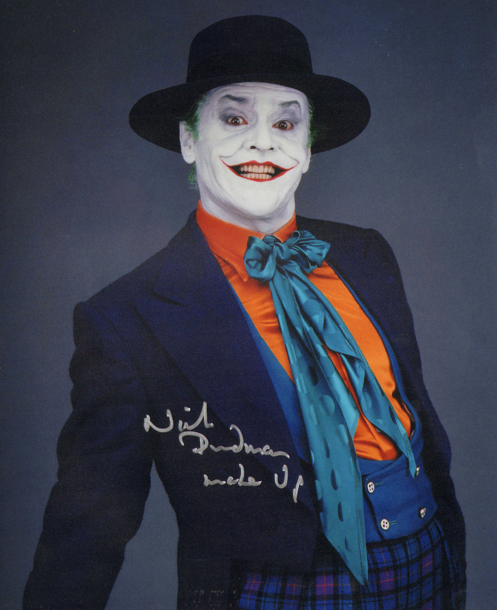 Nick Dudman Make-up Artist & Designer of The Joker's Rictus Grin in Tim Burton's Batman 1989 Signed 8x10 Photo