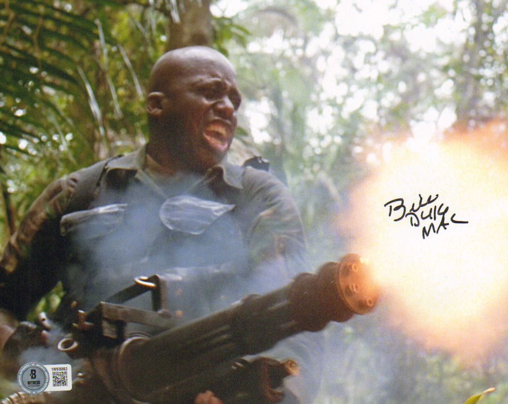 Bill Duke as Mac in Predator (Beckett Witnessed) Signed 8x10 Photo with Character Name