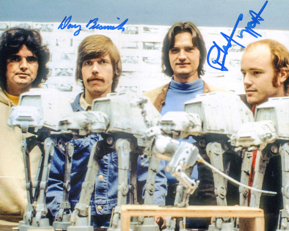 Phil Tippett & Doug Beswick AT-AT Model Stop Motion Visual Effects Artists Behind the Scenes of Star Wars: The Empire Strikes Back Signed 8x10 Photo