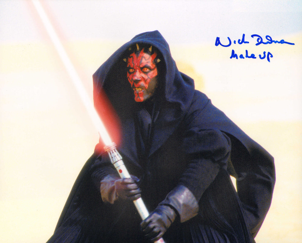 Nick Dudman Make-up Effects & Creature Designer for Darth Maul in Star Wars Episode I: The Phantom Menace Signed 8x10 Photo