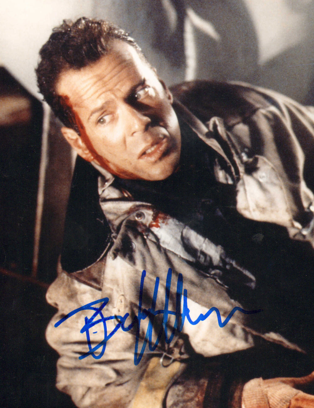 Bruce Willis as John McClane in Die Hard 2 Signed 8x10 Photo
