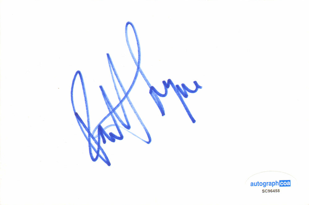 Patrick Swayze from Ghost, Dirty Dancing, & Road House Signed 4x6 Index Card