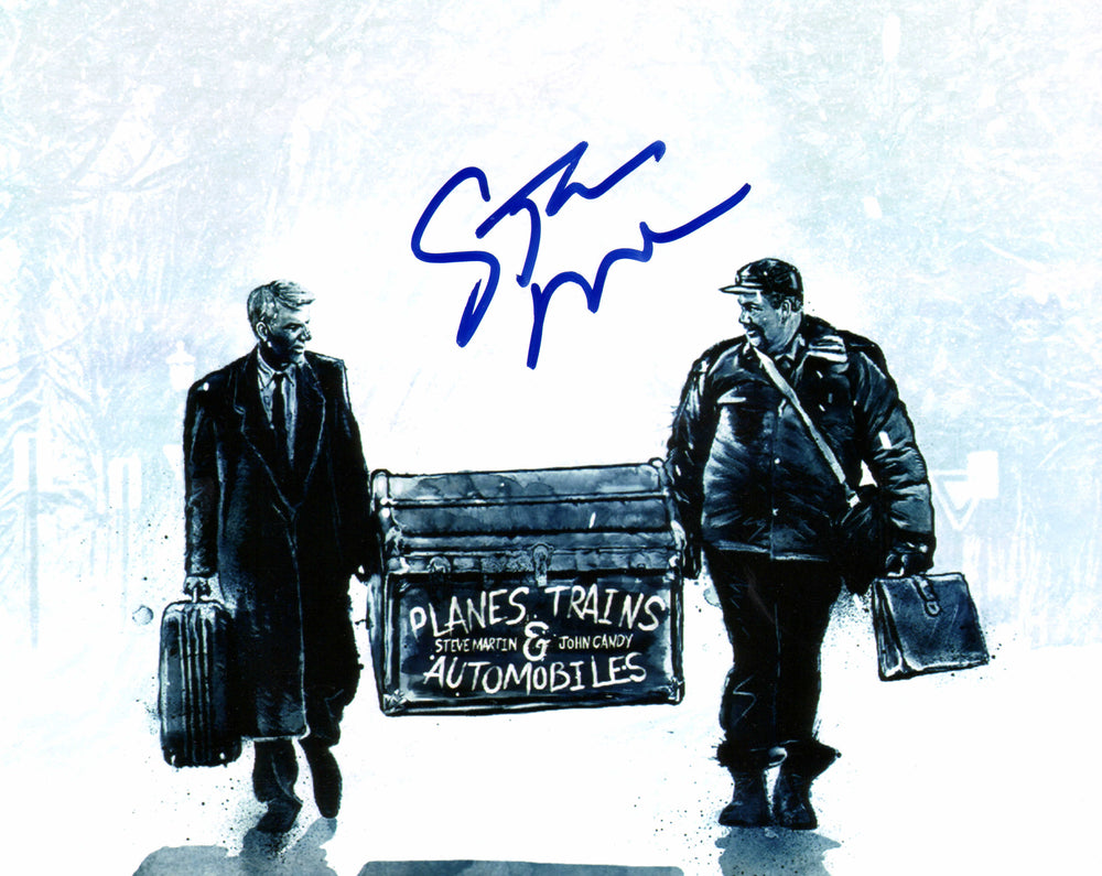 Steve Martin as Neal Page in Planes, Trains and Automobiles Signed 8x10 Photo