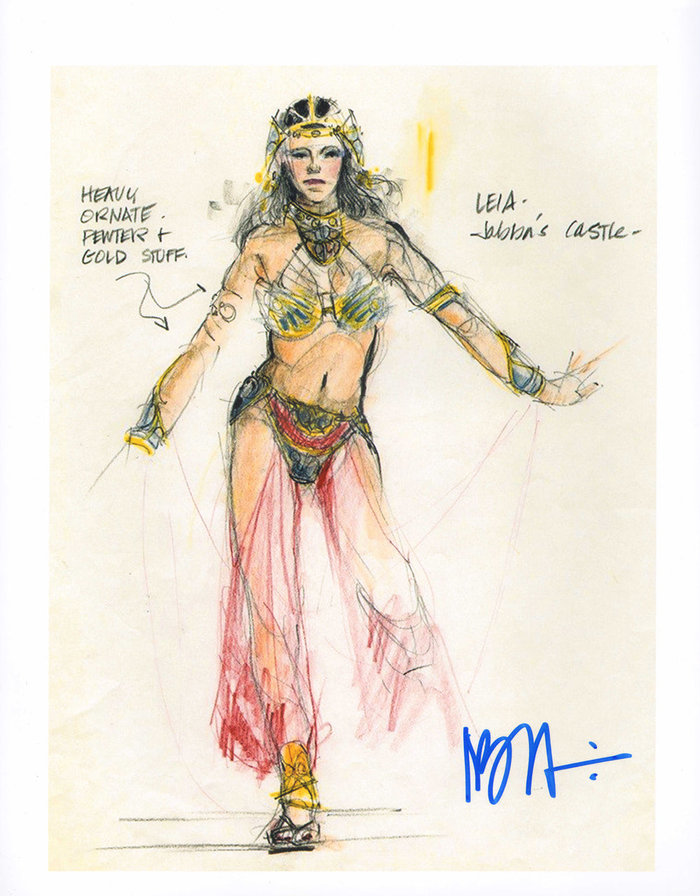 Nilo Rodis Jamero as Costume Designers of Slave Leia in Star Wars: The Empire Strikes Back Signed 11x14 Photo
