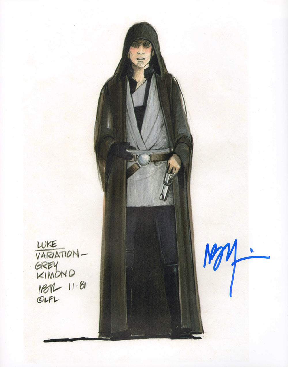 Nilo Rodis Jamero as Costume Designer of Luke Skywalker in Robe in Star Wars: Return of the Jedi Signed 11x14 Photo