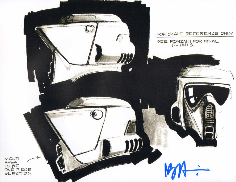 Nilo Rodis Jamero Scout Trooper Costume Designer of Star Wars: Return of the Jedi Signed 11x14 Photo