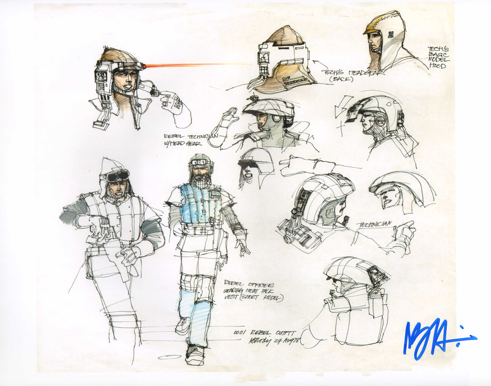 Nilo Rodis Jamero Rebel Costume Designer of Star Wars: Return of the Jedi Signed 11x14 Photo