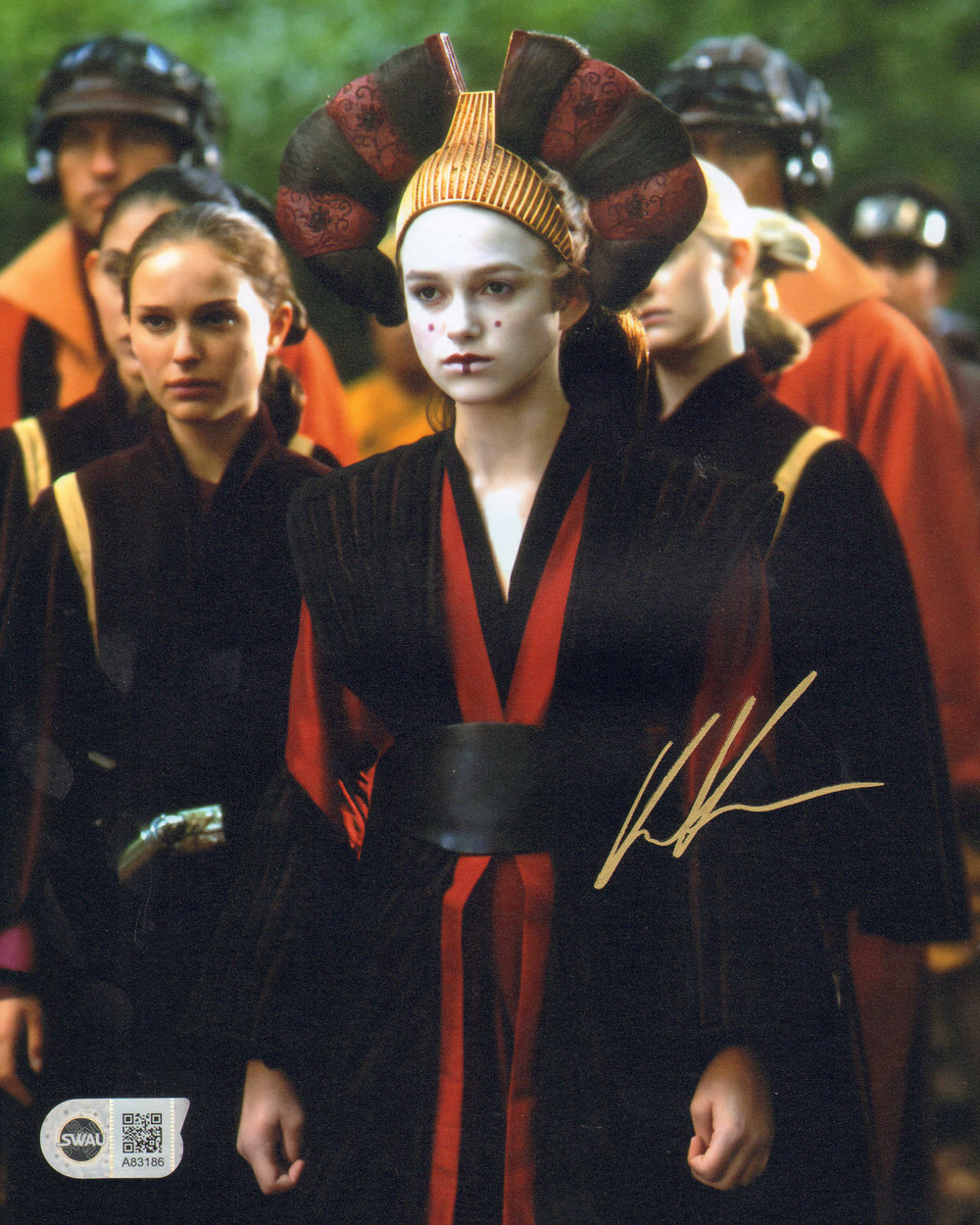 Keira Knightley as Sabe in Star Wars Episode I: The Phantom Menace (SWAU) Signed 8x10 Photo