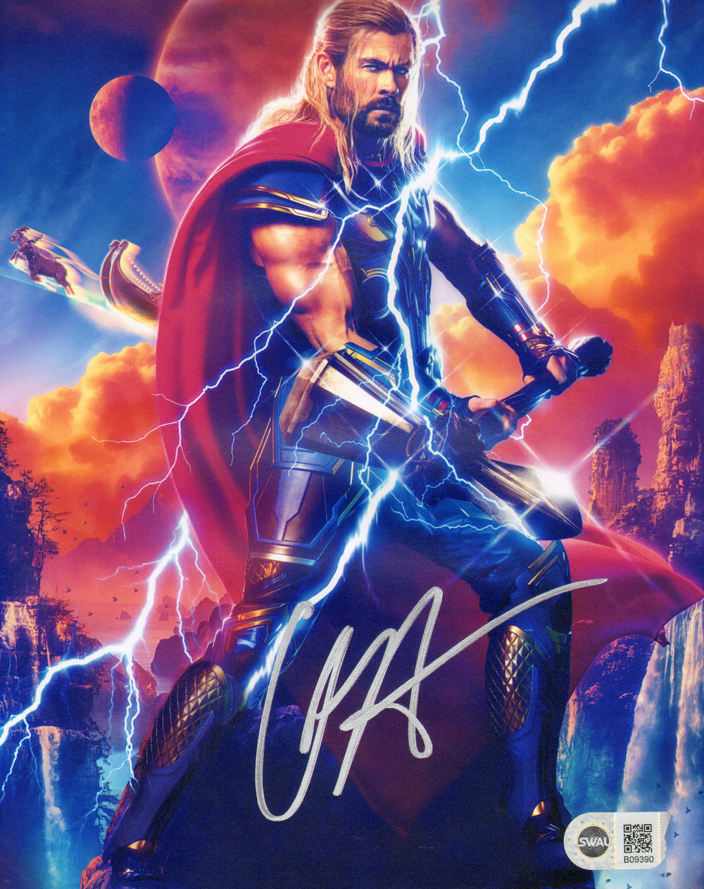 Chris Hemsworth as Thor in Thor: Love & Thunder (SWAU) Signed 8x10 Photo