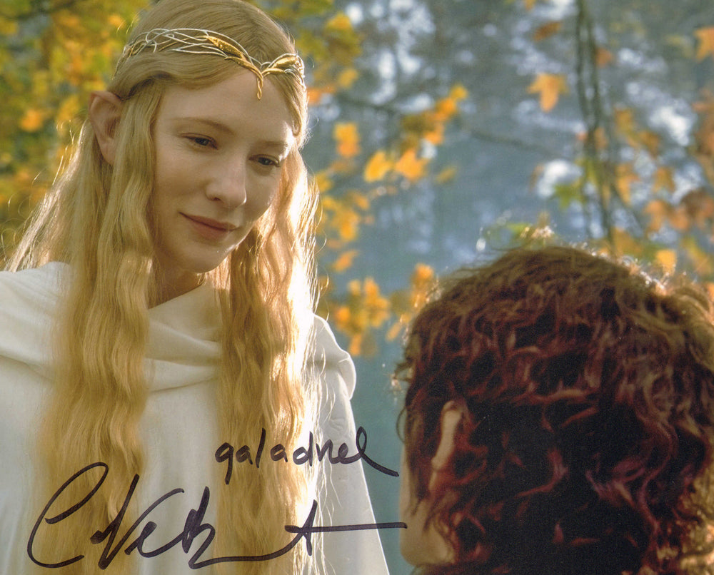 Cate Blanchett as Galadriel in The Lord Of The Rings: The Fellowship Of The Ring (SWAU) Signed 8x10 Photo with Character Name