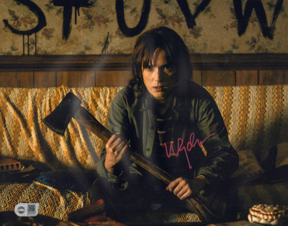 Winona Ryder as Joyce Byers in Stranger Things (SWAU) Signed 11x114 Photo