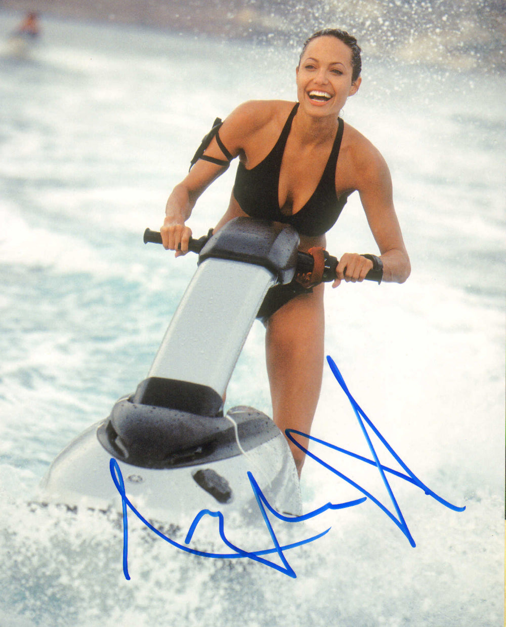 Angelina Jolie as Lara Croft in Tomb Raider: The Cradle of Life Signed 8x10 Photo