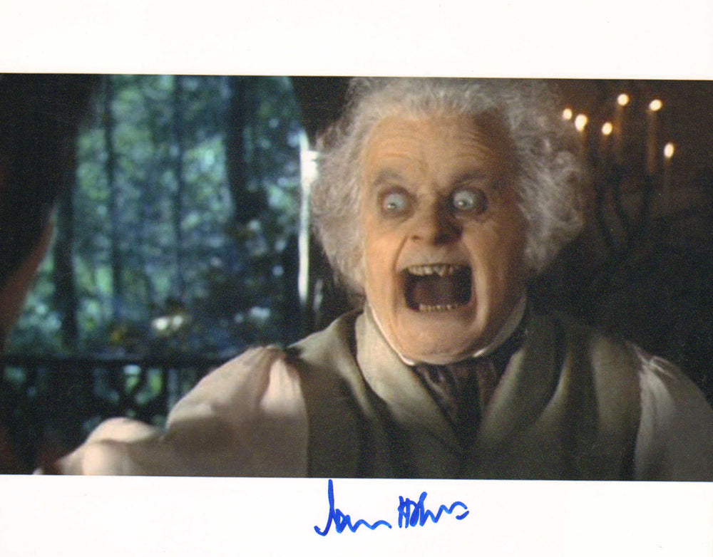 Ian Holm as Bilbo Baggins in The Lord of the Rings: The Fellowship of the Ring Signed 8x10 Photo