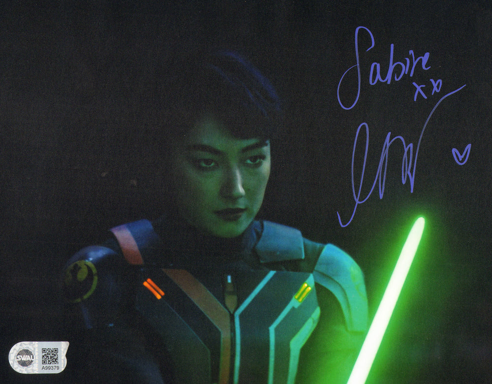 Natasha Liu Bordizzo as Sabine Wren in Star Wars: Ahsoka (SWAU) Signed 8x10 Photo with Character Name