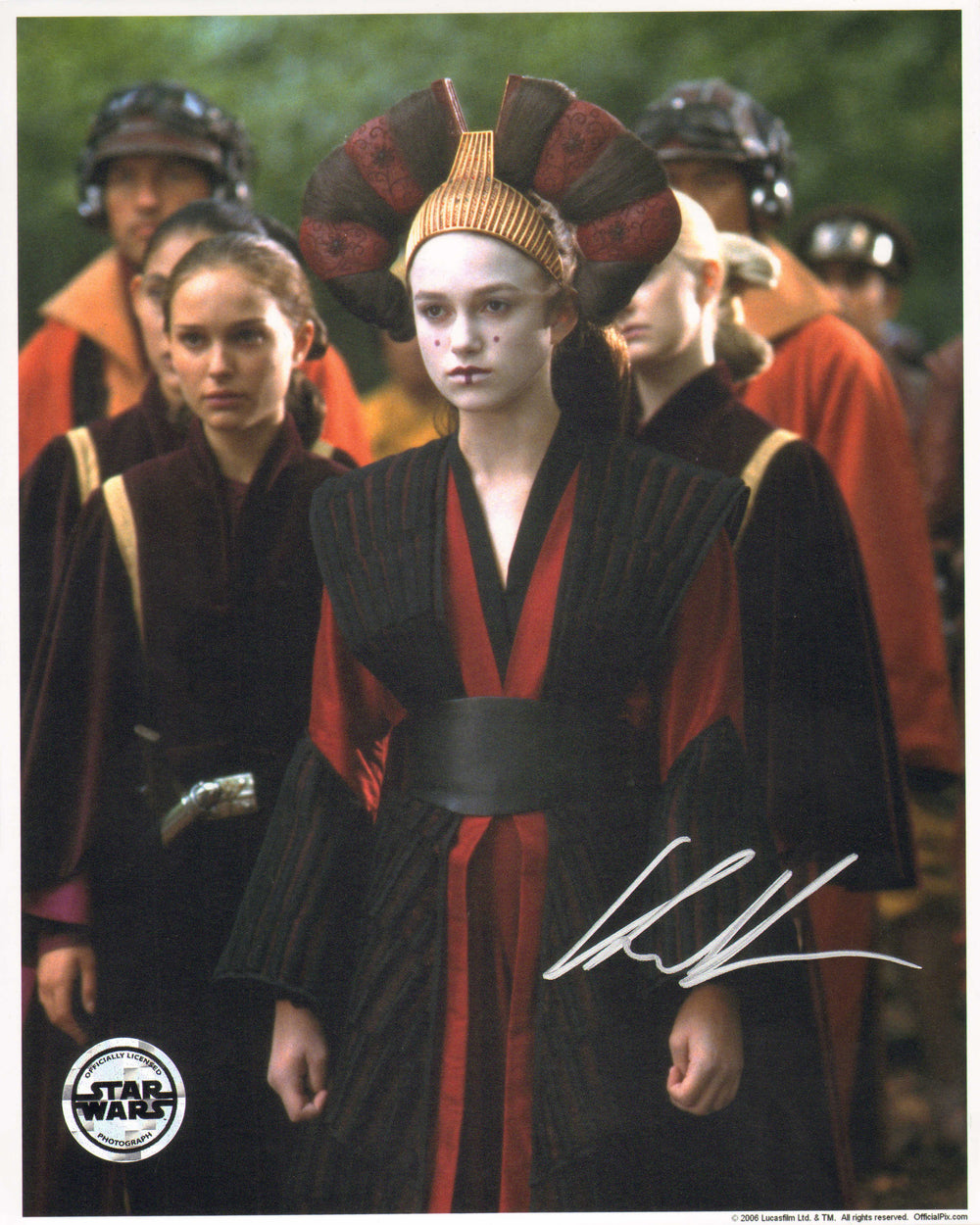 Keira Knightley as Sabe in Star Wars Episode I: The Phantom Menace (Official Pix/SWAU) Signed 8x10 Photo