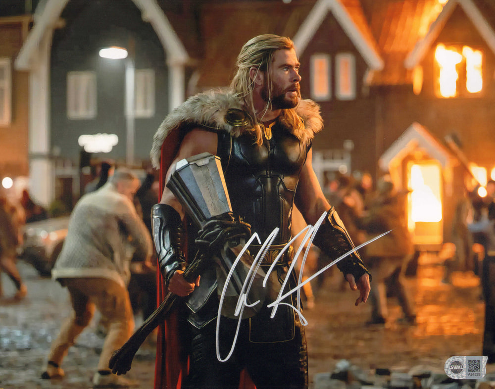Chris Hemsworth as Thor in Thor: Love & Thunder (SWAU) Signed 11x14 Photo