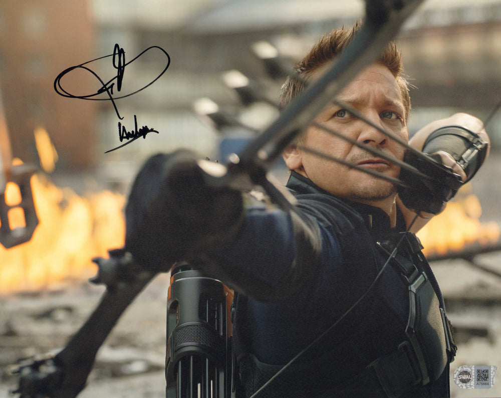 Jeremy Renner as Hawkeye in Captain America: Civil War (SWAU) Signed 11x14 Photo with Character Name