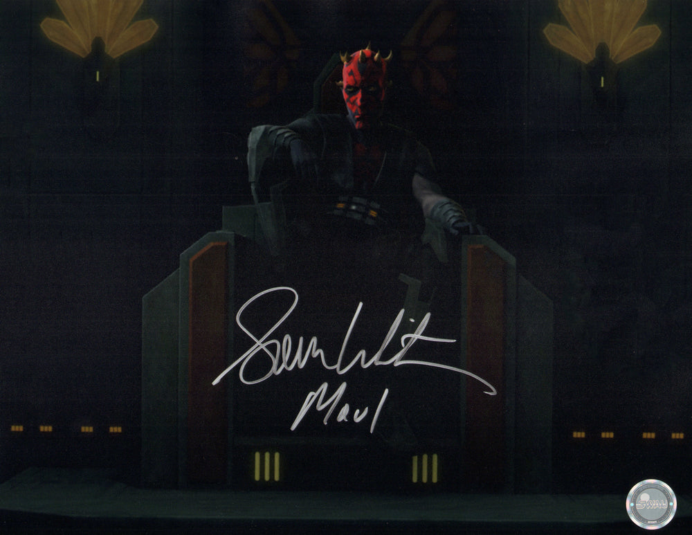 Sam Witwer as Darth Maul in Star Wars: The Clone Wars (SWAU) Signed 11x14 Photo with Character Name