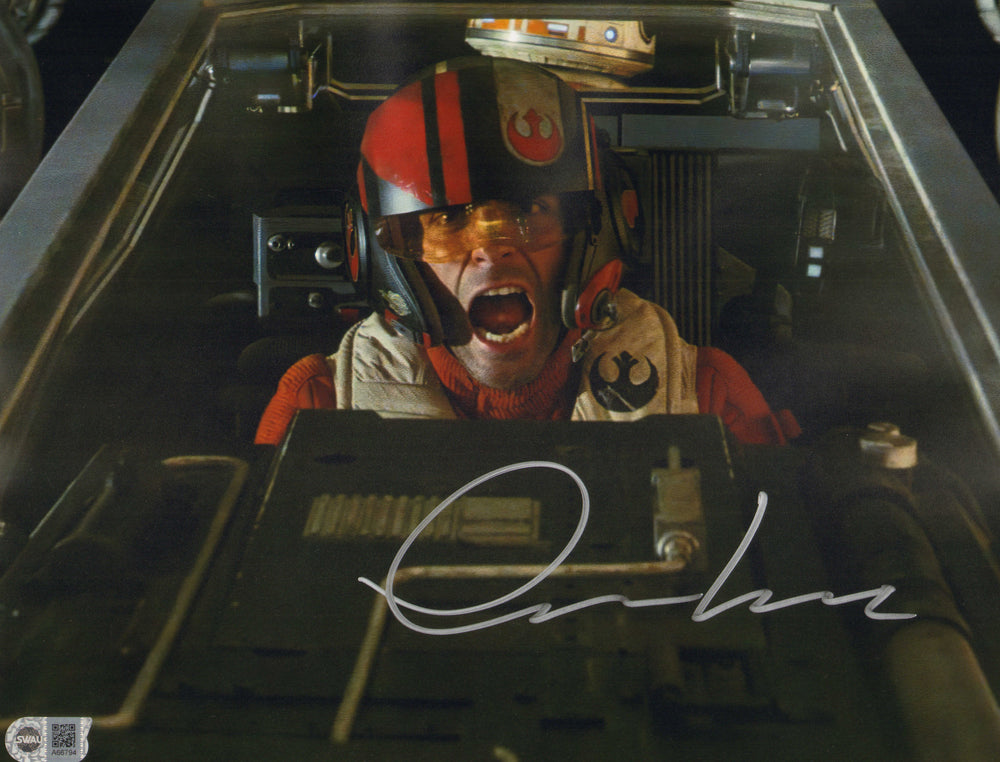 Oscar Isaac as Poe Dameron in Star Wars: The Force Awakens (SWAU) Signed 11x14 Photo