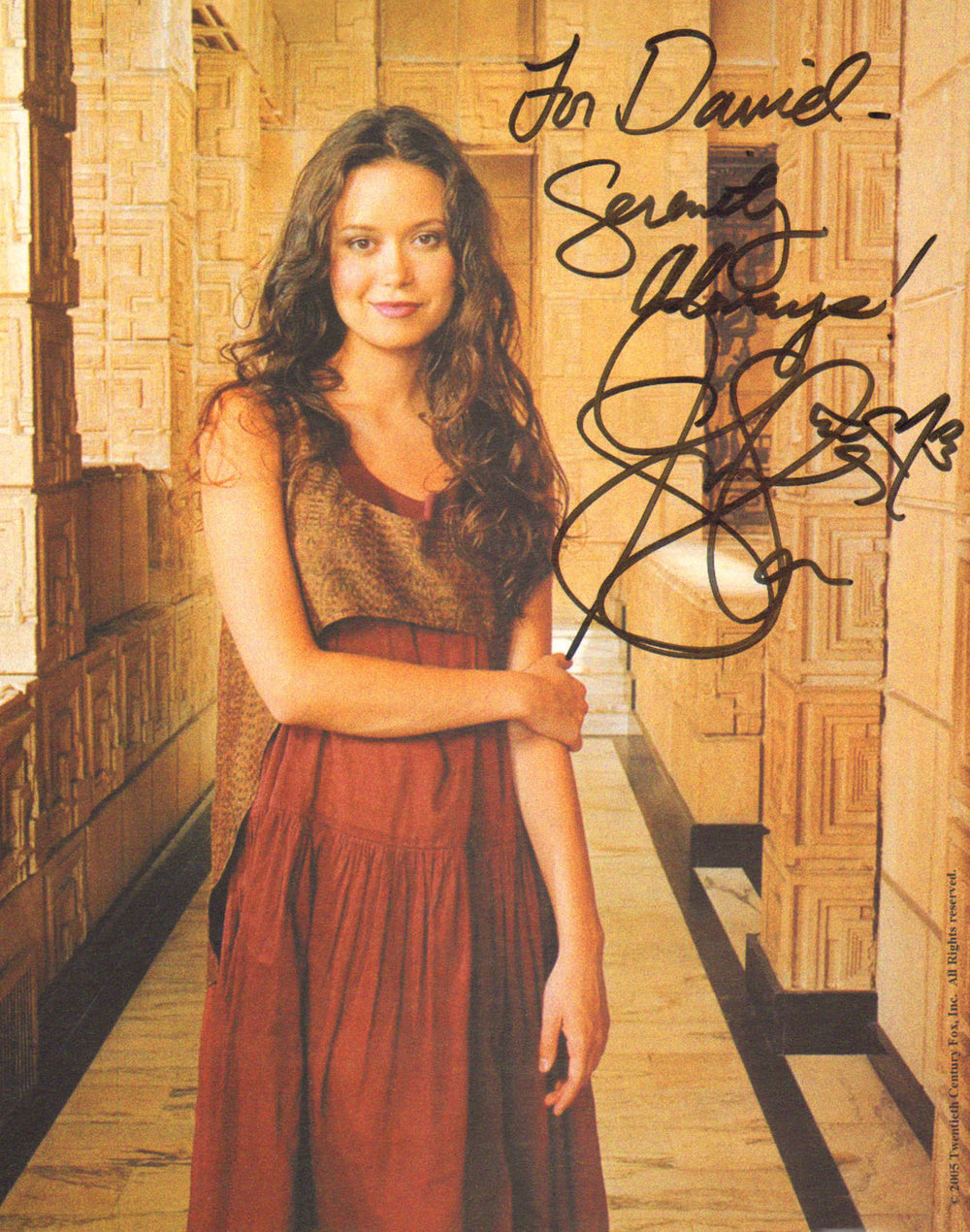 Summer Glau as River Tam in Firefly / Serenity Signed 8x10 Photo