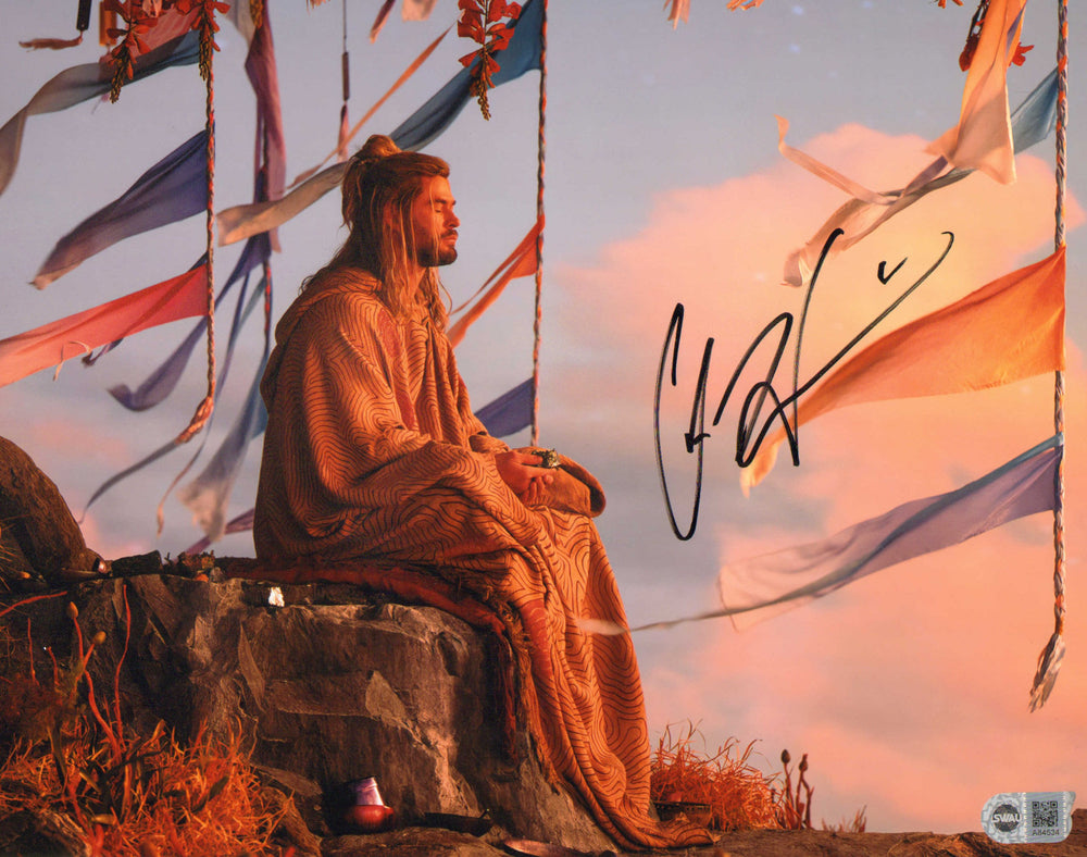 Chris Hemsworth as Thor Meditating in Thor: Love and Thunder (SWAU) Signed 11x14 Photo