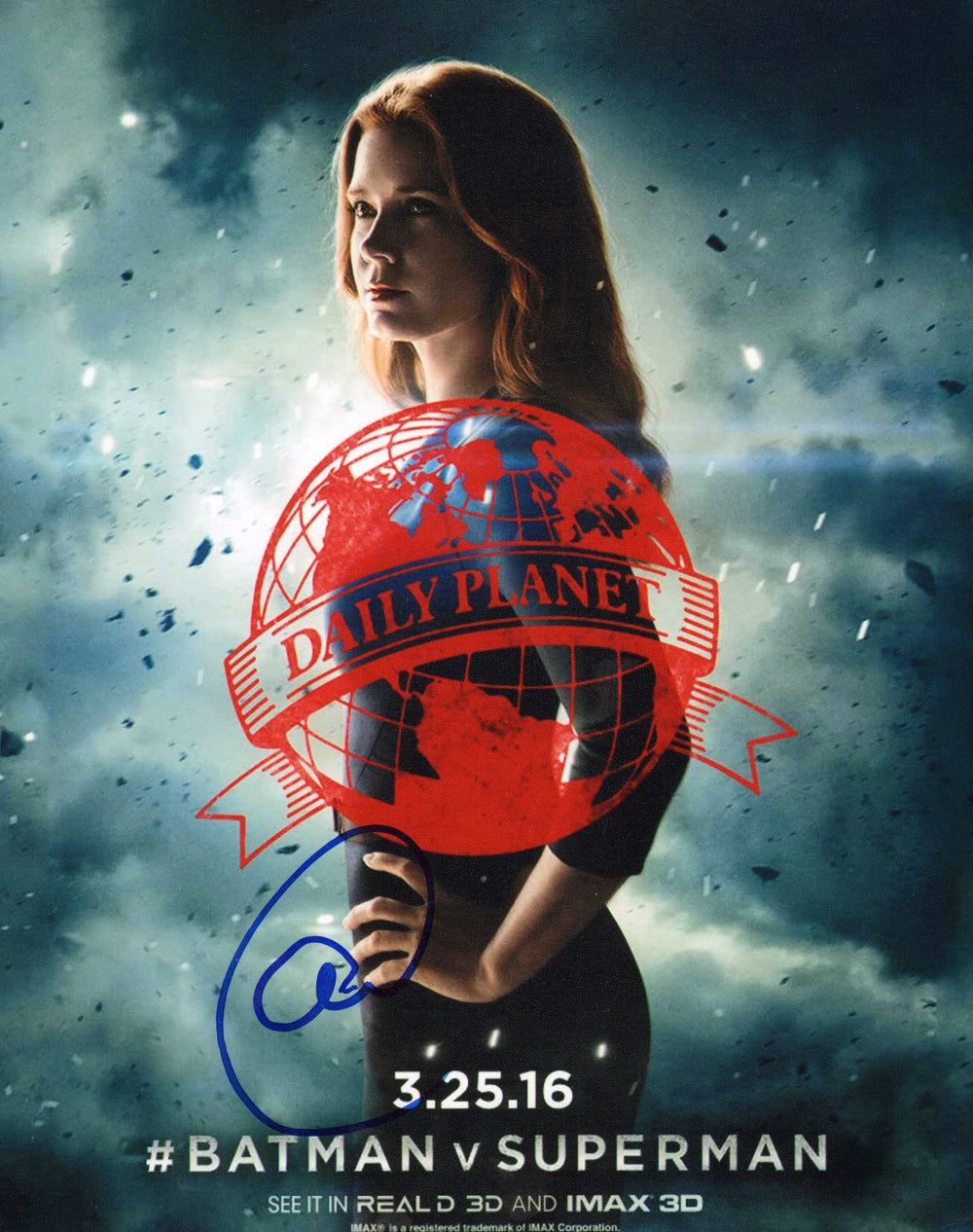 Amy Adams as Lois Lane in Batman v Superman: Dawn of Justice (ACOA) Signed 8x10 Photo
