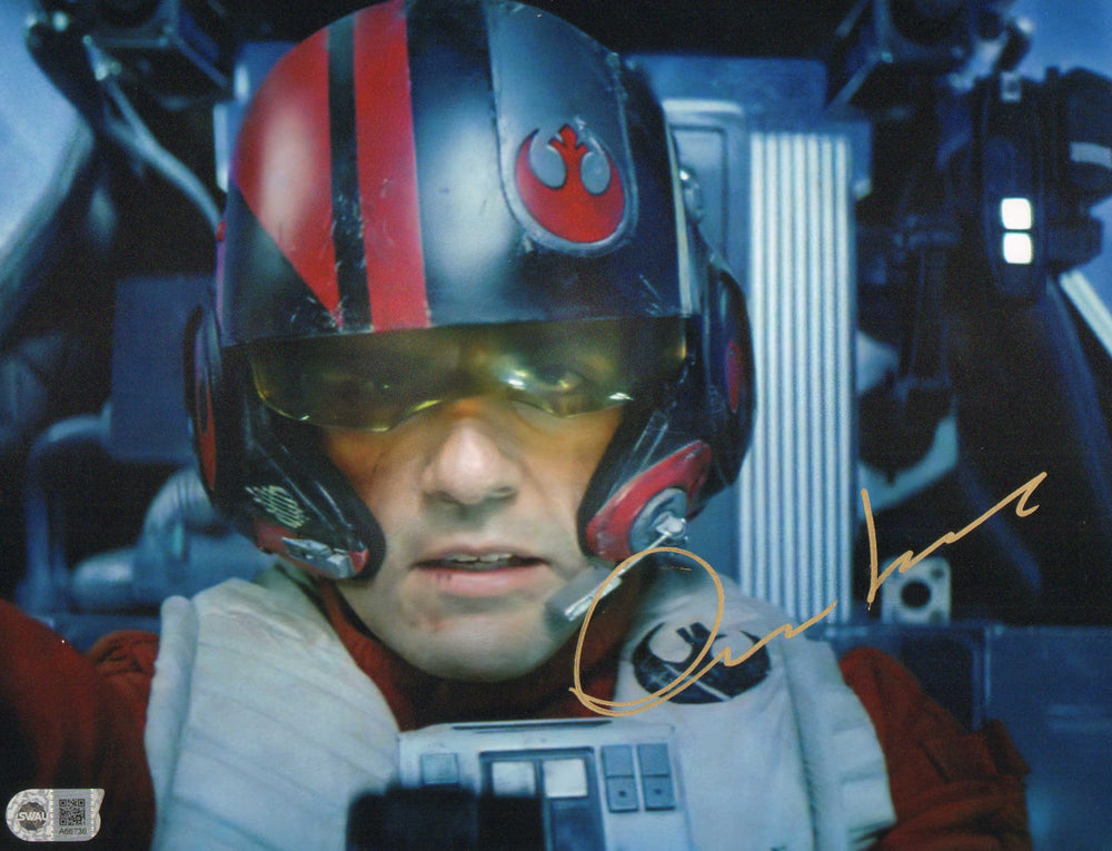 Oscar Isaac as Poe Dameron in Star Wars: The Force Awakens (SWAU) Signed 11x14 Photo