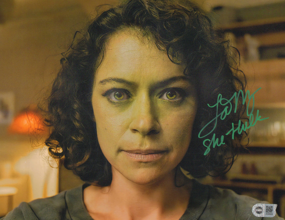 Tatiana Maslany as Jennifer Walters / She-Hulk in She-Hulk: Attorney at Law (SWAU) Signed 11x14 Photo with Character Name