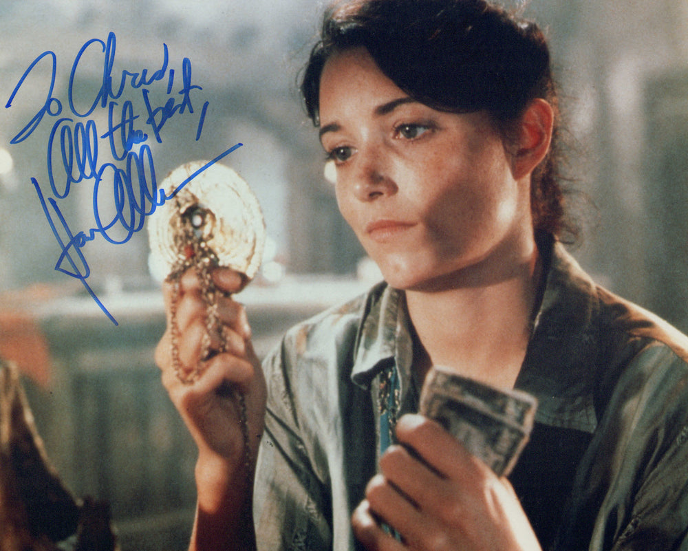 Karen Allen as Marion Ravenwood in Indiana Jones: Raiders of the Lost Ark Signed 8x10 Photo