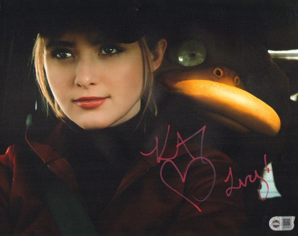 Kathryn Newton as Lucy Stevens in Pokémon Detective Pikachu (SWAU) Signed 11x14 Photo with Character Name