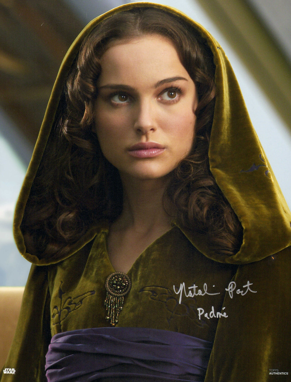 Natalie Portman as Padme Amidala in Star Wars Episode III: Revenge of the Sith (Beckett) Signed 11x14 Photo with Character Name