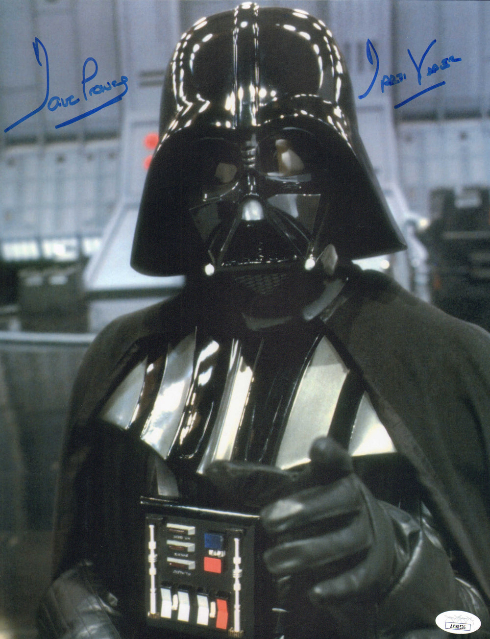Dave Prowse as Darth Vader in Star Wars: Return of the Jedi (JSA) Signed 11x14 Photo with Character Name