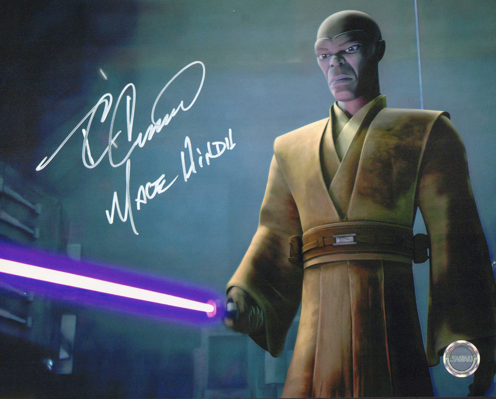 Terrence C. Carson as Mace Windu in Star Wars: The Clone Wars (SWAU) Signed 11x14 Photo with Character Name