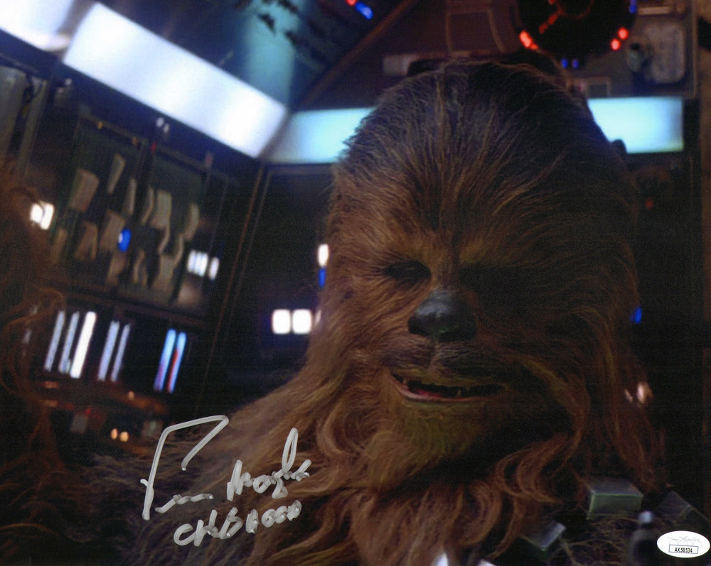 Peter Mayhew as Chewbacca in Star Wars: The Empire Strikes Back (JSA) Signed 11x14 Photo with Character Name