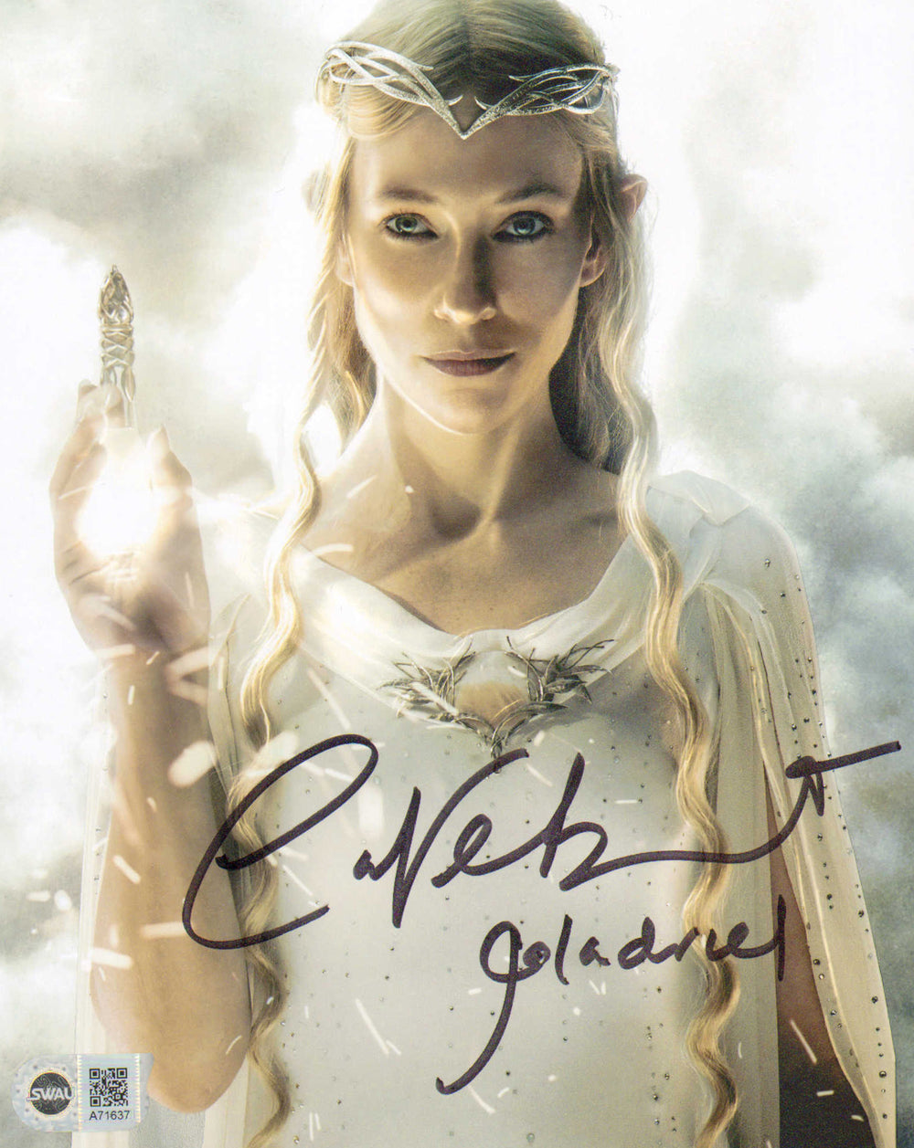 Cate Blanchett as Galadriel in The Hobbit: An Unexpected Journey (SWAU) Signed 8x10 Photo with Character Name