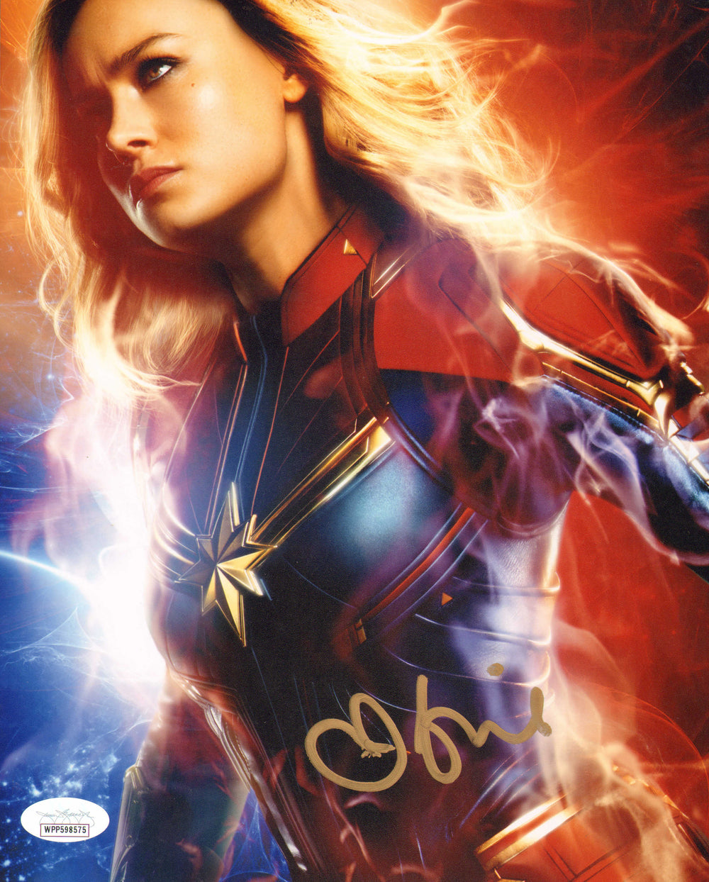 Brie Larson as Captain Marvel in Captain Marvel (JSA) Signed 8x10 Photo