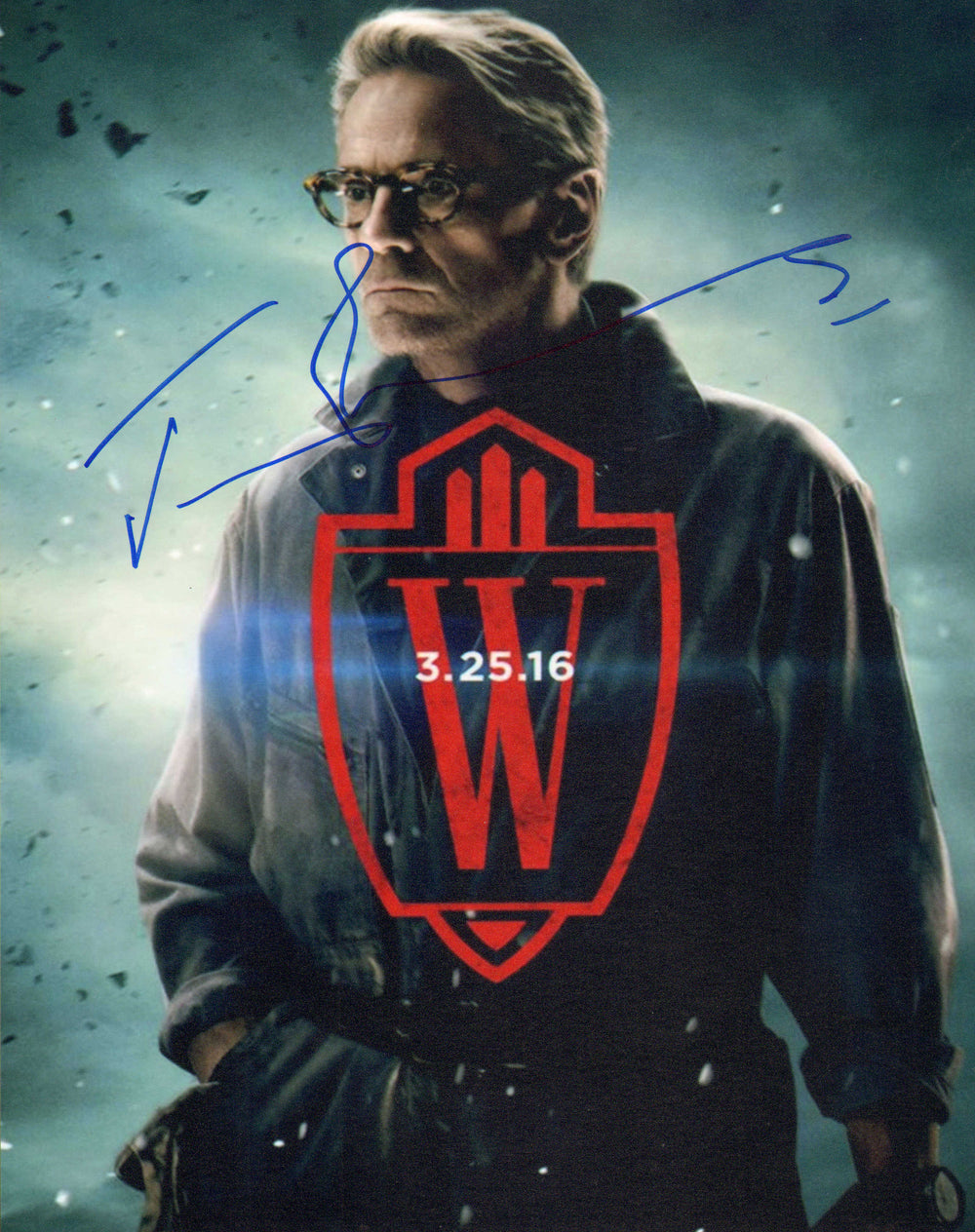 Jeremy Irons as Alfred Pennyworth in Batman v Superman: Dawn of Justice Signed 8x10 Photo