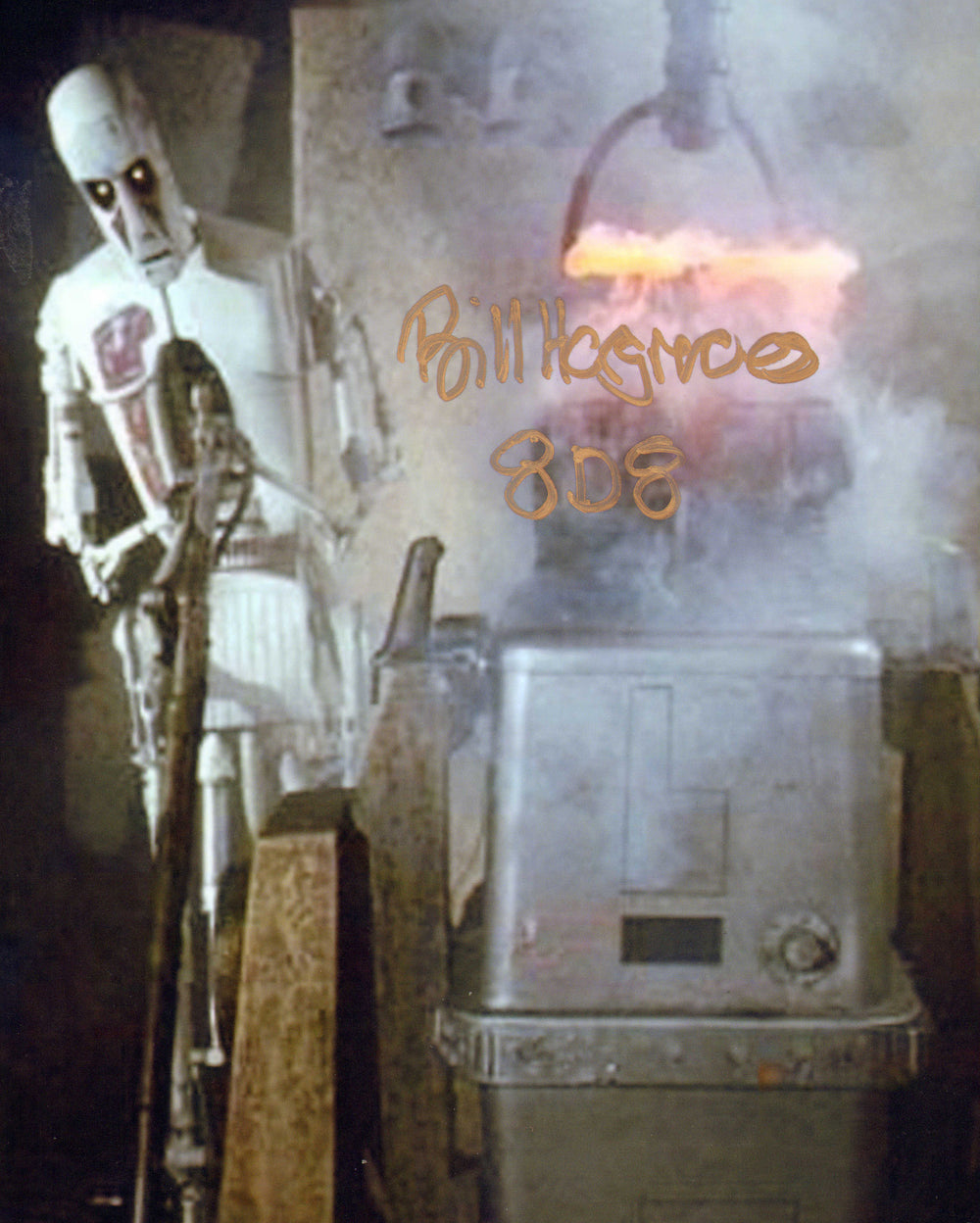 Bill Hargreaves as 8D8 in Star Wars: Return of the Jedi Signed 8x10 Photo with Character Name