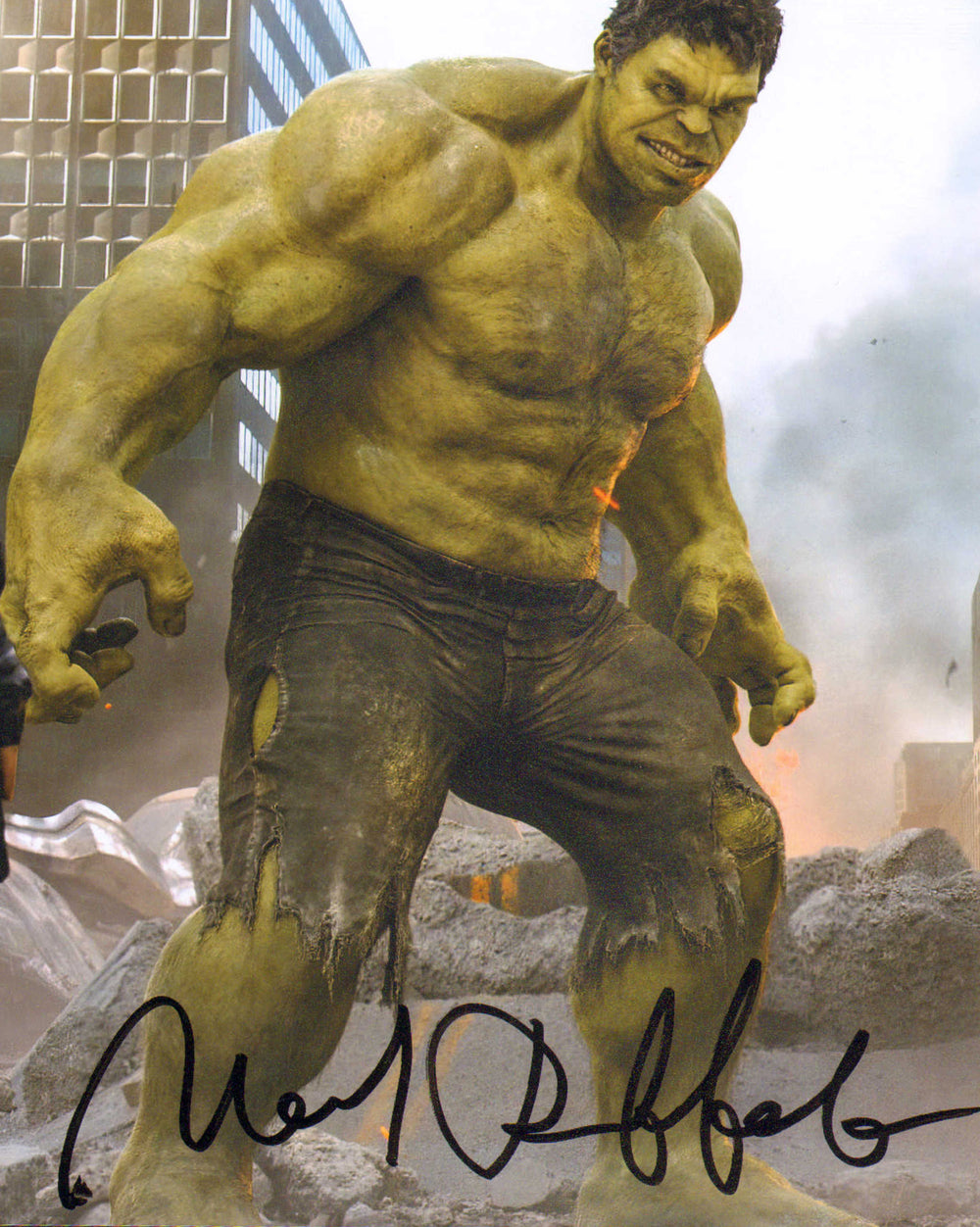 Mark Ruffalo as Bruce Banner / The Hulk in Marvel's The Avengers (SWAU) Signed 8x10 Photo