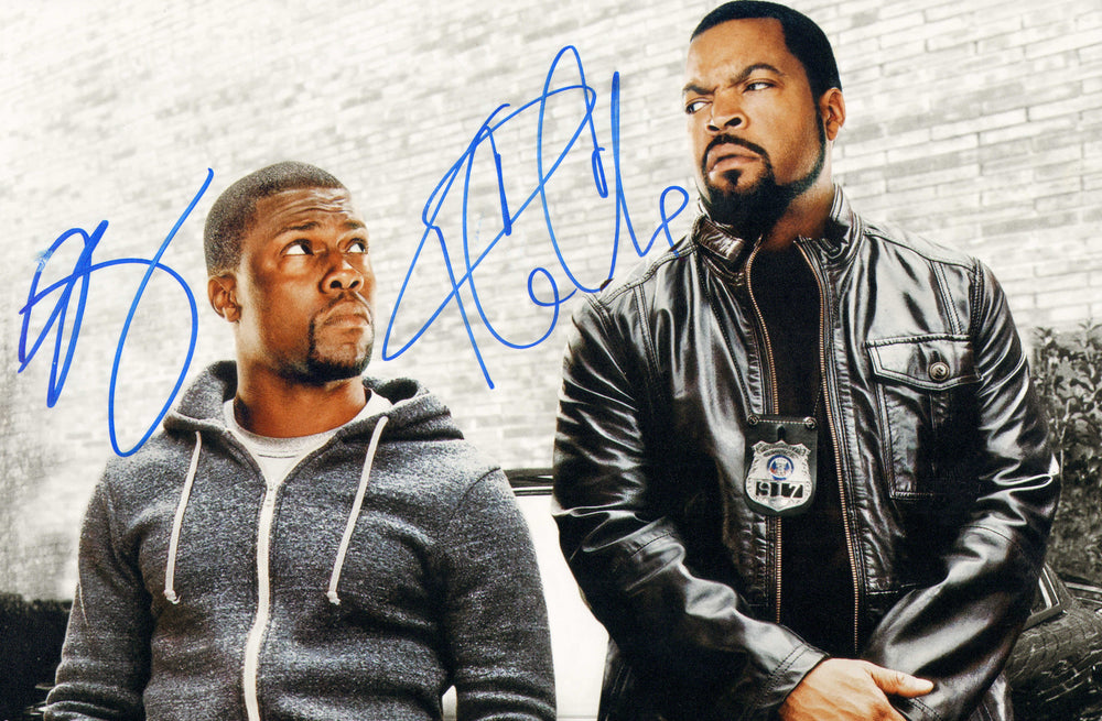 Kevin Hart as Ben Barber & Ice Cube as James Payton in Ride Along 2 Signed 8x12 Photo