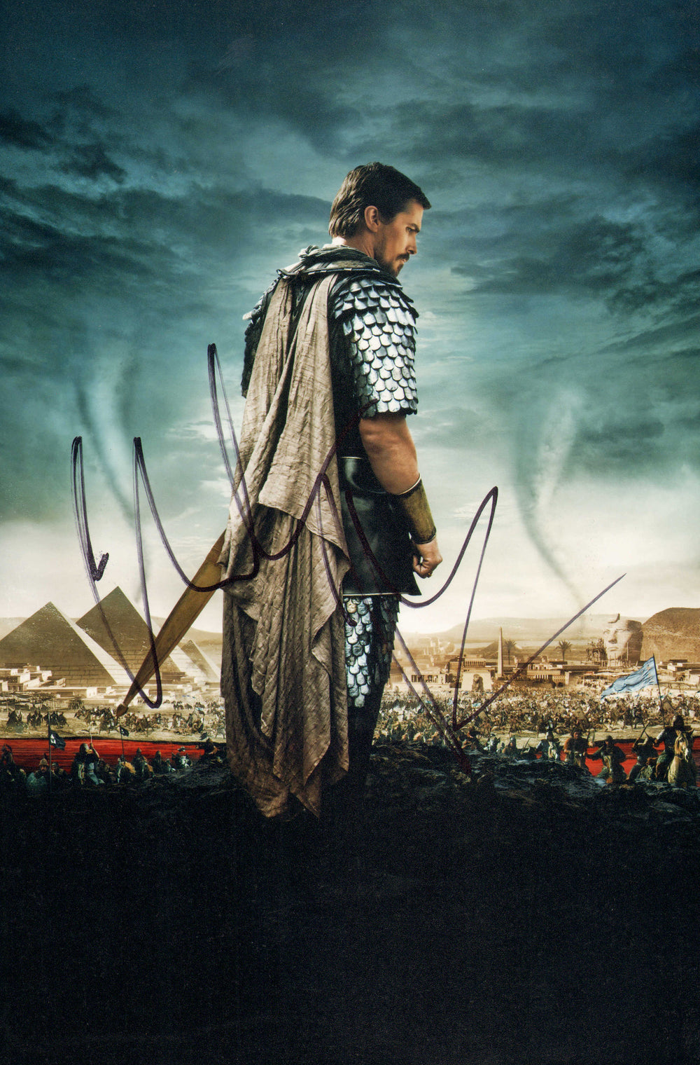 Christian Bale as Moses in Ridley Scott's Exodus: Gods & Kings Signed 8x12 Photo