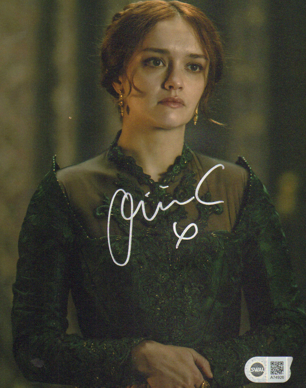 Olivia Cooke as Alicent Hightower in HBO's House of the Dragon (SWAU) Signed 8x10 Photo