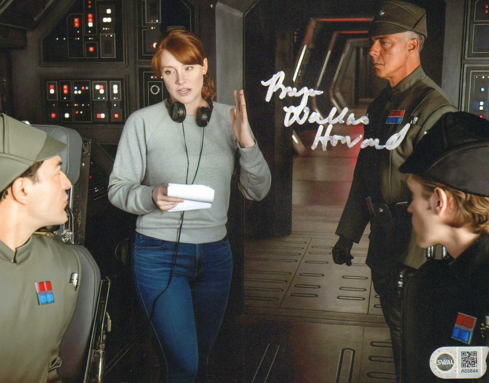 Bryce Dallas Howard Behind The Scenes Directing an Episode of The Mandalorian (SWAU) Signed 8x10 Photo