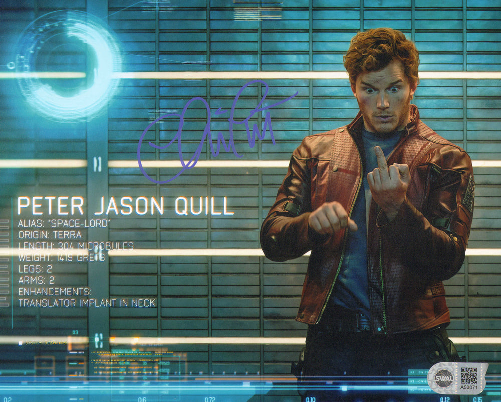 Chris Pratt as Star-Lord in Guardians of the Galaxy (SWAU) Signed 8x10 Photo