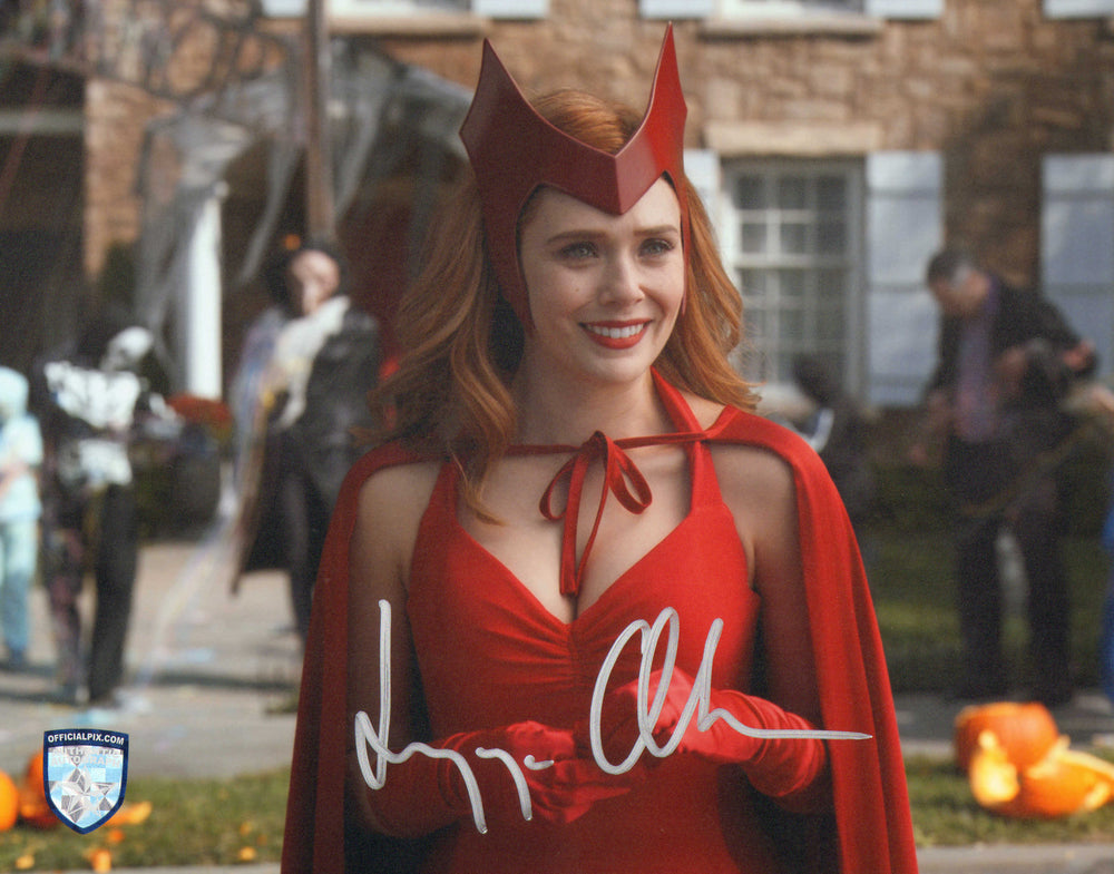 Elizabeth Olsen as Scarlet Witch in WandaVision (Official Pix) Signed 8x10 Photo