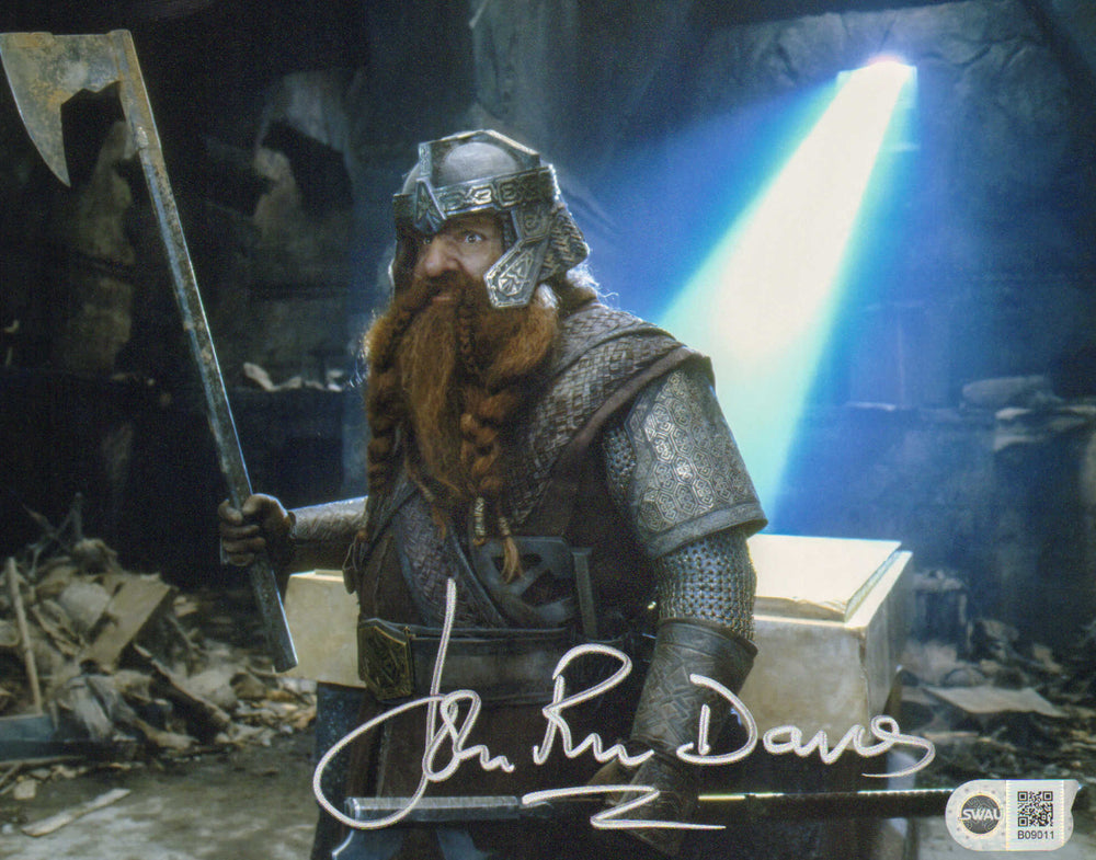 John Rhys-Davies as Gimli in The Lord of the Rings: The Fellowship of the Ring (SWAU) Signed 8x10 Photo