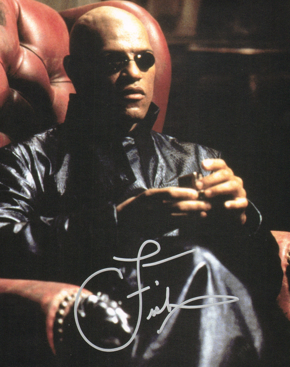 Laurence Fishburne as Morpheus in The Matrix (Beckett) Signed 8x10 Photo