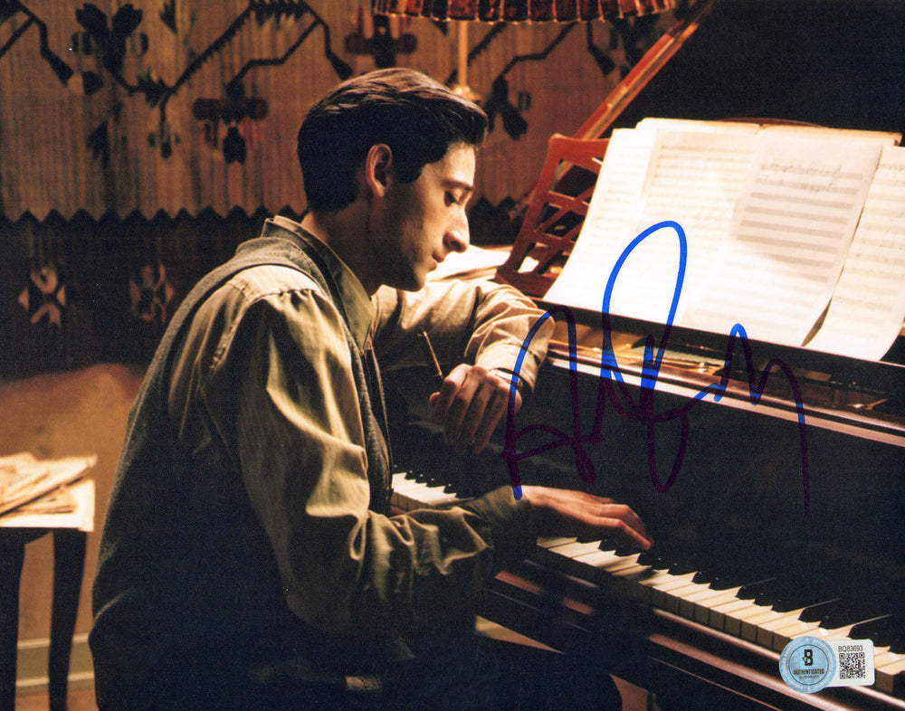 Adrien Brody as Władysław Szpilman in The Pianist (Beckett) Signed 8x10 Photo