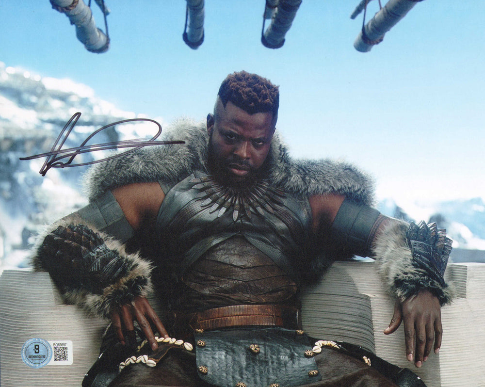 Winston Duke as M'Baku in Black Panther (Beckett) Signed 8x10 Photo