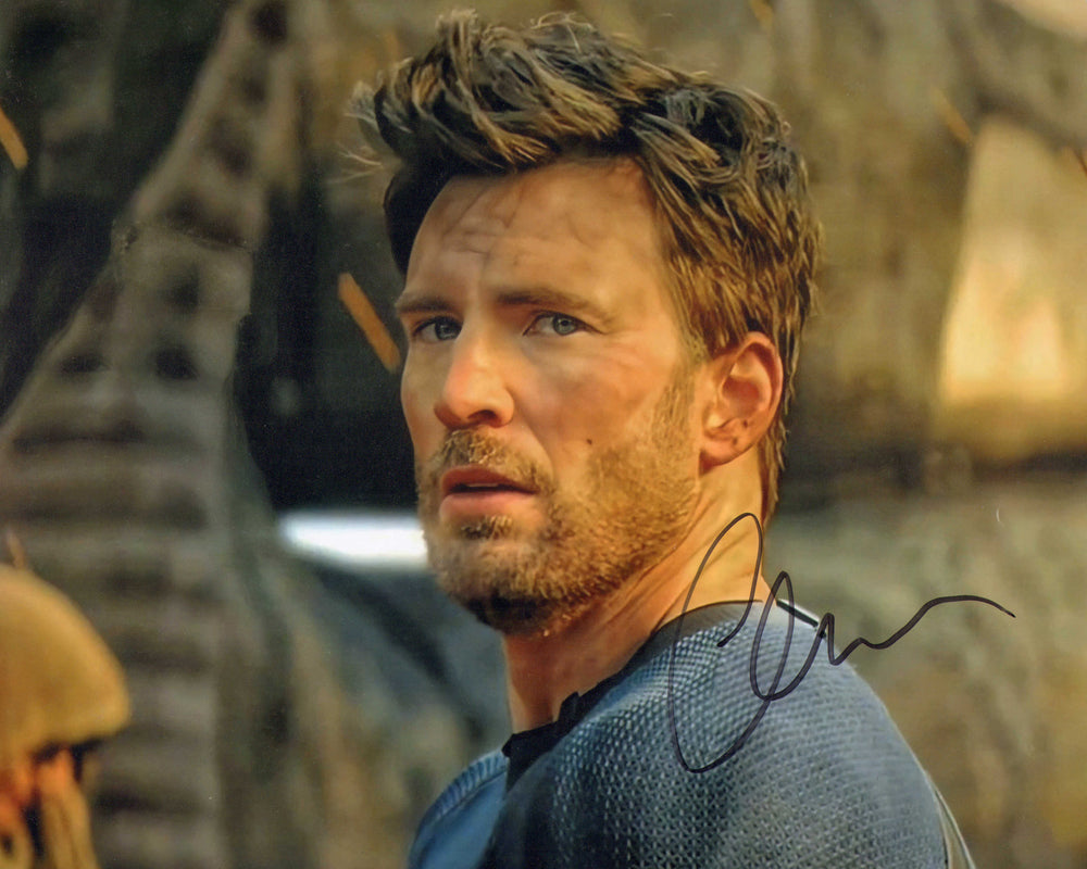 Chris Evans as Johnny Storm / Human Torch in Deadpool & Wolverine Signed 8x10 Photo